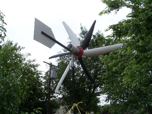 six blade wind generator